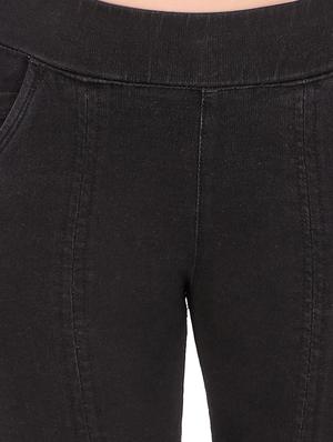 criss cross tie up denim jegging - 16667403 - Standard Image - 5