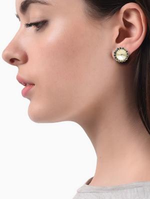 gold tone gold studs earring - 16667666 - Standard Image - 2