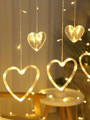 golden big hearts light - 16667708 - Standard Image - 2