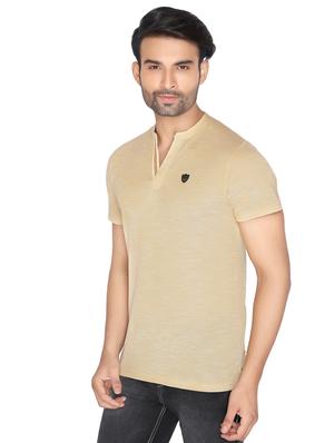 beige melange t-shirt - 16667770 - Standard Image - 2