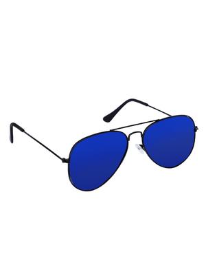 evelyn blue lens black frame sunglasses - 16667778 - Standard Image - 2