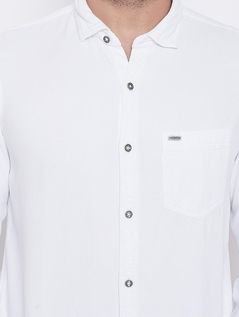 white solid casual shirt - 16667908 - Zoom Image - 5