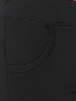 high rise solid track pant - 16667933 - Standard Image - 5