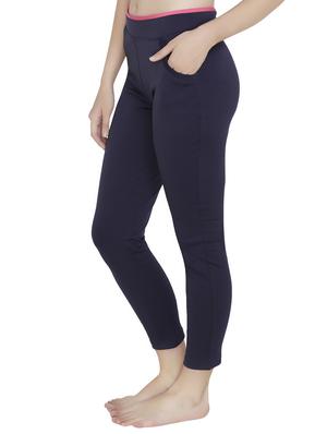 high rise solid track pant - 16667934 - Standard Image - 2