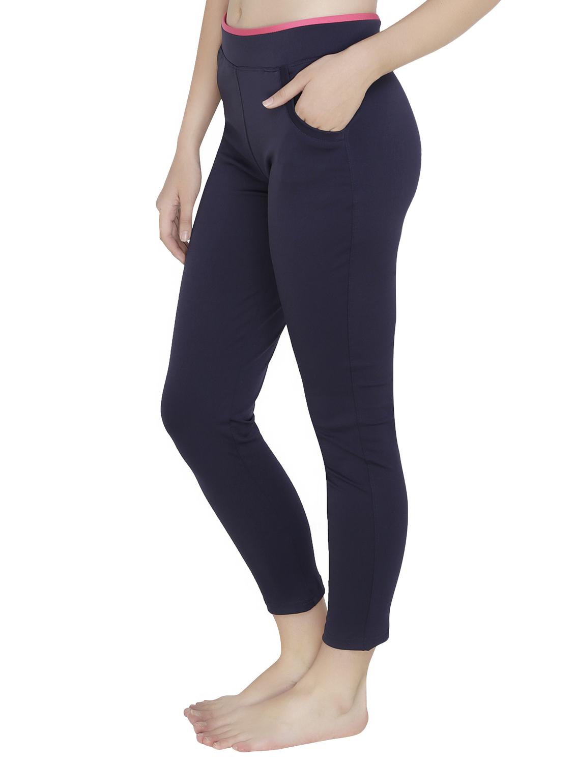 high rise solid track pant - 16667934 - Zoom Image - 2