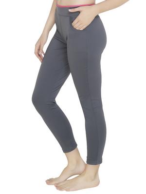 high rise solid track pant - 16667935 - Standard Image - 2