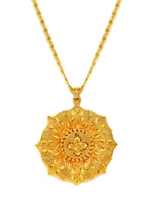 gold metal pendant - 16668101 - Standard Image - 2