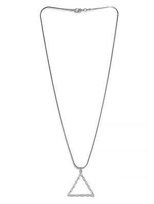 silver tone silver plated chain necklace - 16668153 - Standard Image - 2