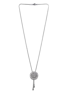 silver tone silver plated chain necklace - 16668160 - Standard Image - 2