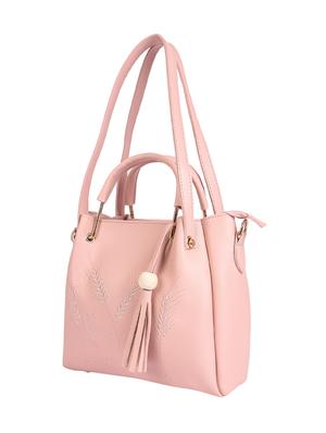 orange leatherette (pu) combo handbag - 16668231 - Standard Image - 5
