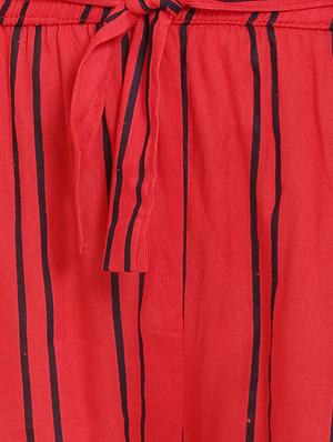 tie front striped palazzo - 16668284 - Standard Image - 5