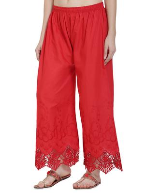high rise laced hem palazzo - 16668286 - Standard Image - 2