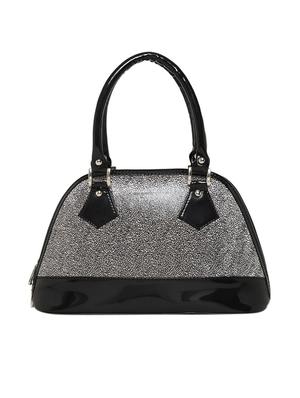 silver leatherette (pu) regular handbag - 16668467 - Standard Image - 2