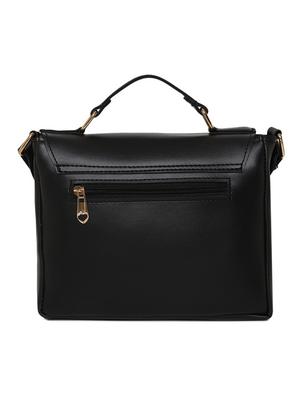 black leatherette (pu) regular sling bag - 16668474 - Standard Image - 2
