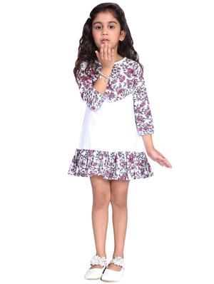 white colored cotton frock - 16668512 - Standard Image - 2