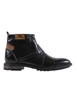 black leatherette low ankle boots - 16668559 - Standard Image - 2