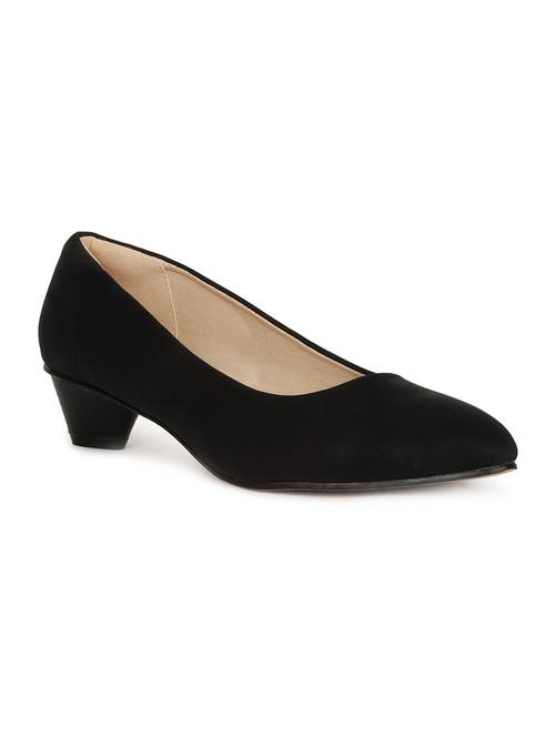 black slip on pumps - 16668877 - Standard Image - 1