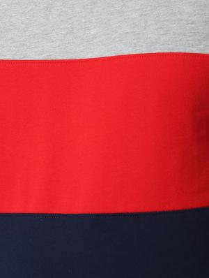 grey color block cut & sew sweatshirt - 16668958 - Standard Image - 5