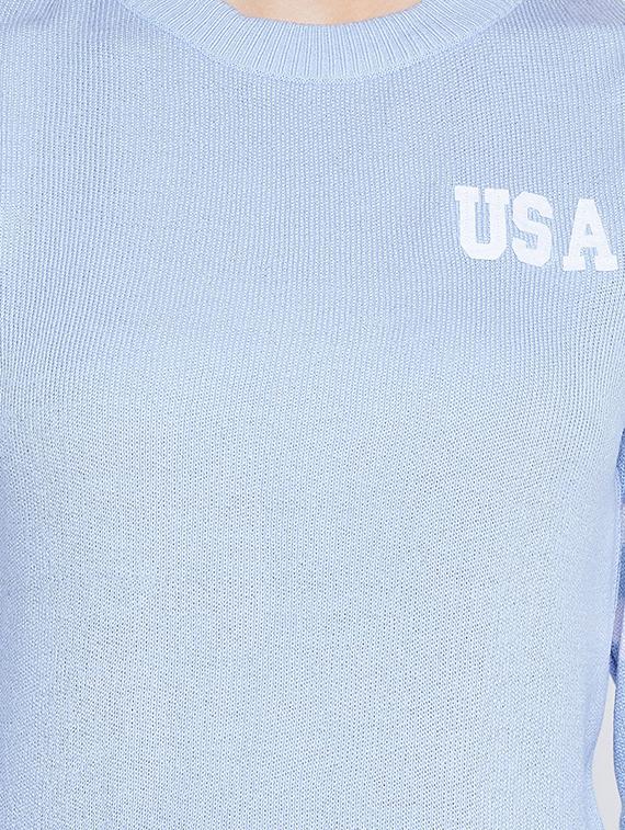 crew neck solid pullover - 16669201 - Zoom Image - 5