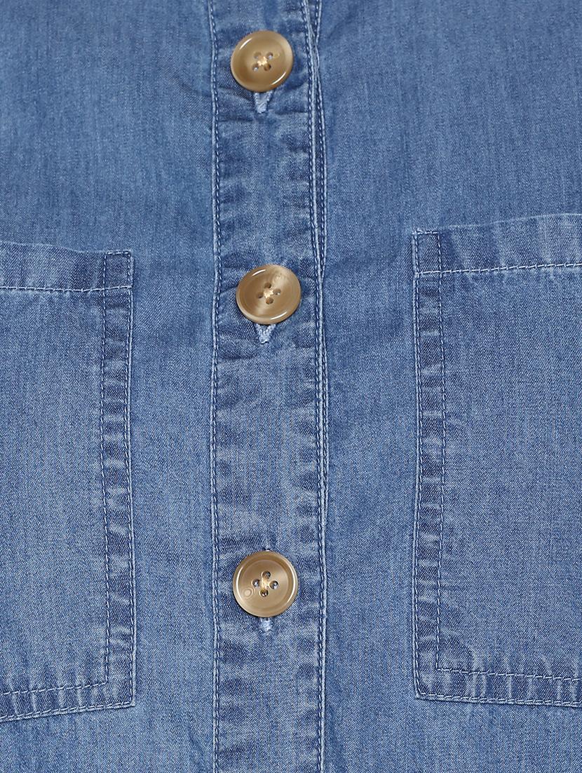 pocket detail curved hem shirt - 16669213 - Zoom Image - 5