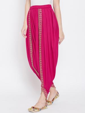embroidered dhoti salwar - 16669561 - Standard Image - 2