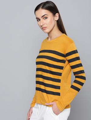 crew neck striped tee - 16670189 - Standard Image - 2