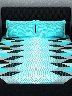cotton double bedsheet with 2 pillow cover - 16670242 - Standard Image - 2
