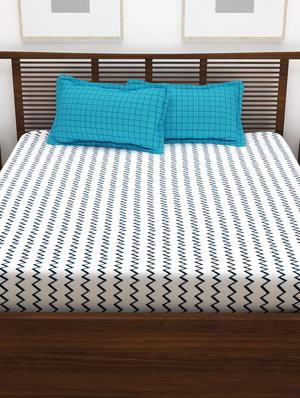 king size bedsheet with 2 pillow cover - 16670251 - Standard Image - 2