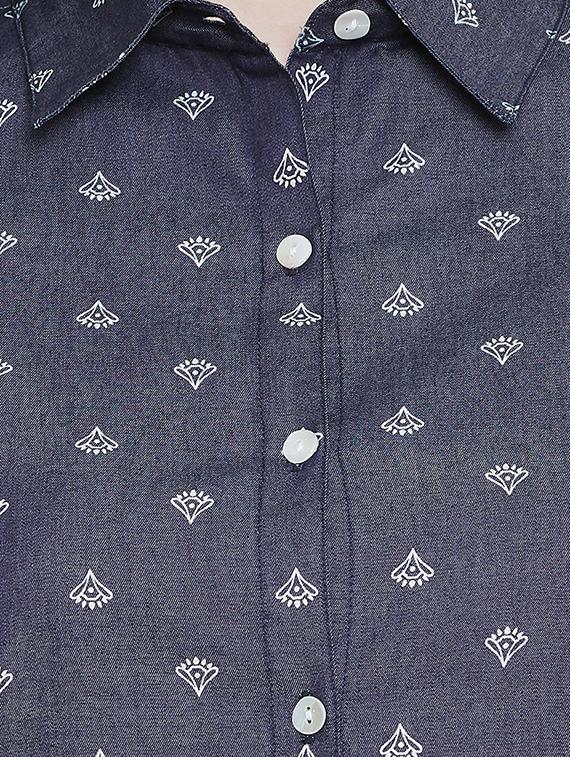 long sleeved printed shirt - 16670608 - Zoom Image - 5