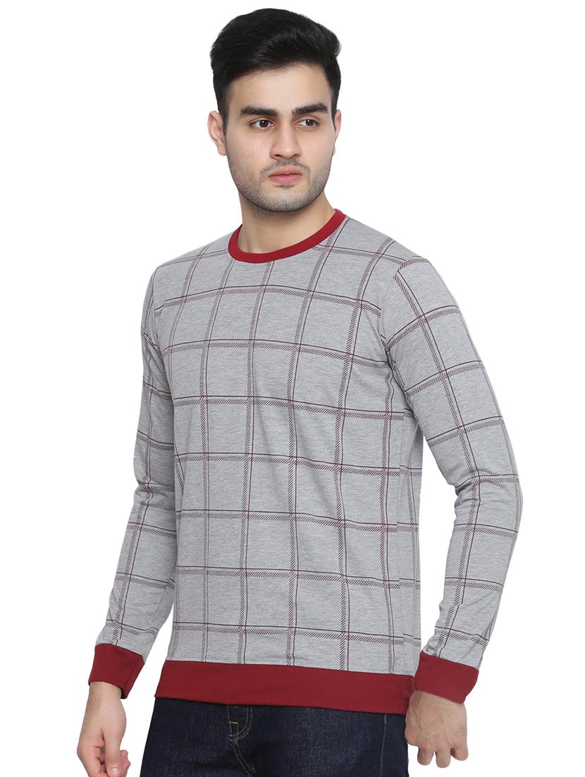grey checkered t-shirt - 16671211 - Zoom Image - 2