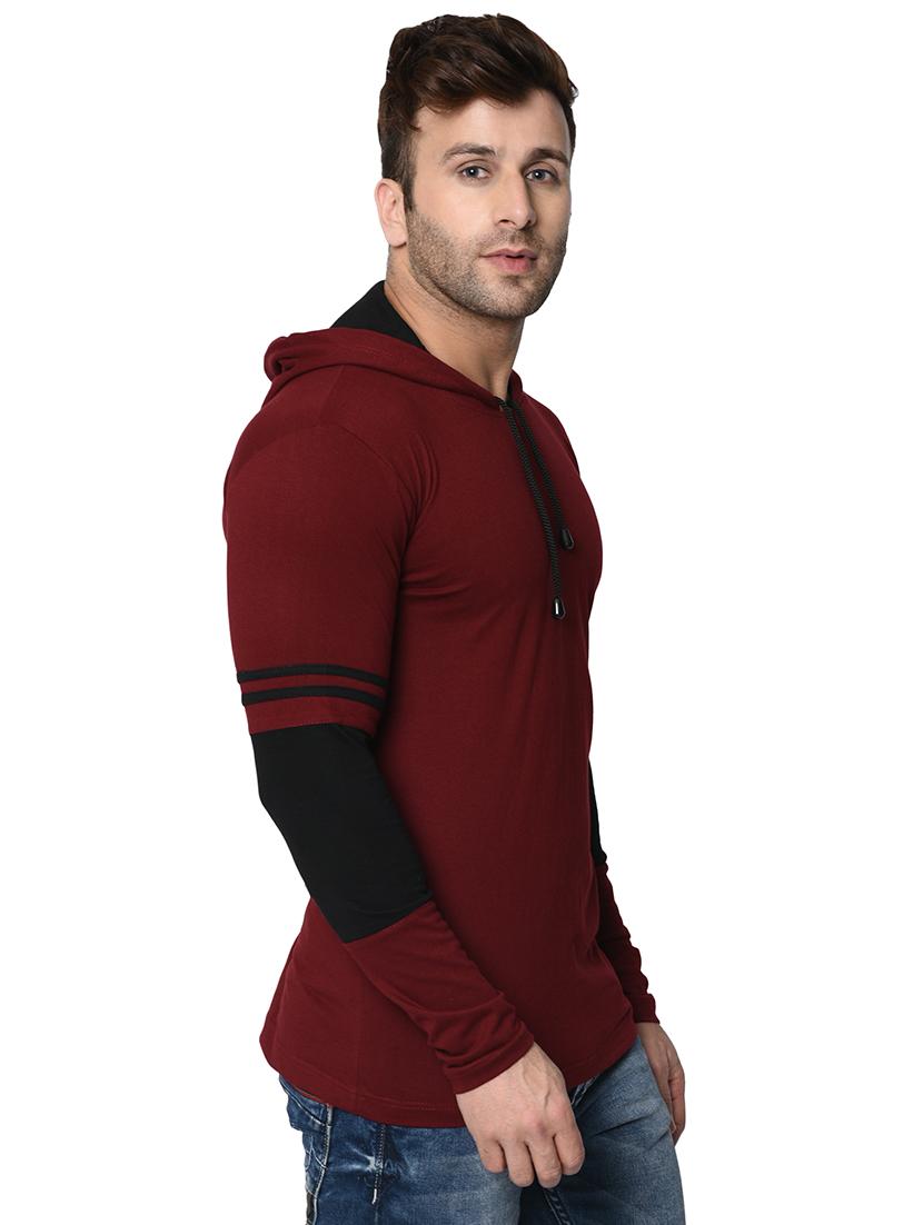 red solid taped t-shirt - 16671500 - Zoom Image - 2
