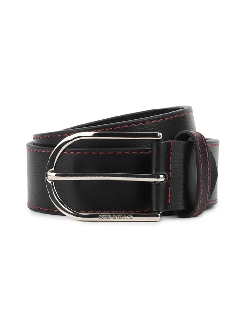 black leatherette belt - 16671790 - Standard Image - 1