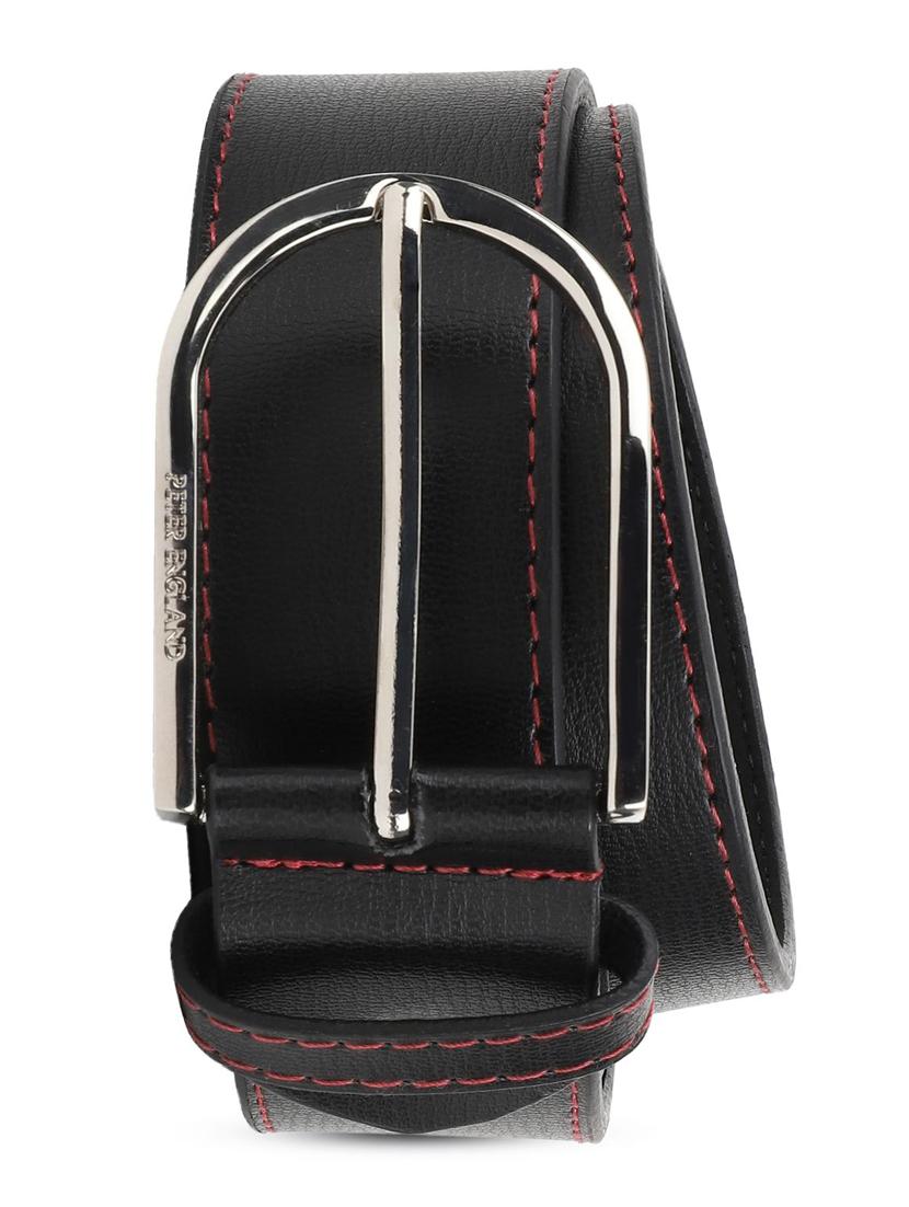 black leatherette belt - 16671790 - Zoom Image - 2