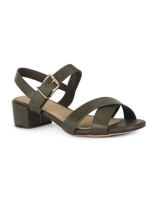green back strap sandals - 16671840 - Standard Image - 1
