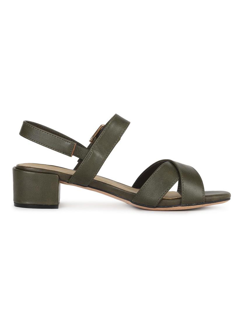 green back strap sandals - 16671840 - Zoom Image - 2