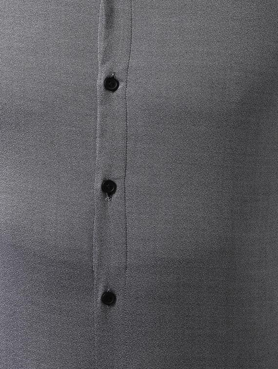 grey solid casual shirt - 16671910 - Zoom Image - 5