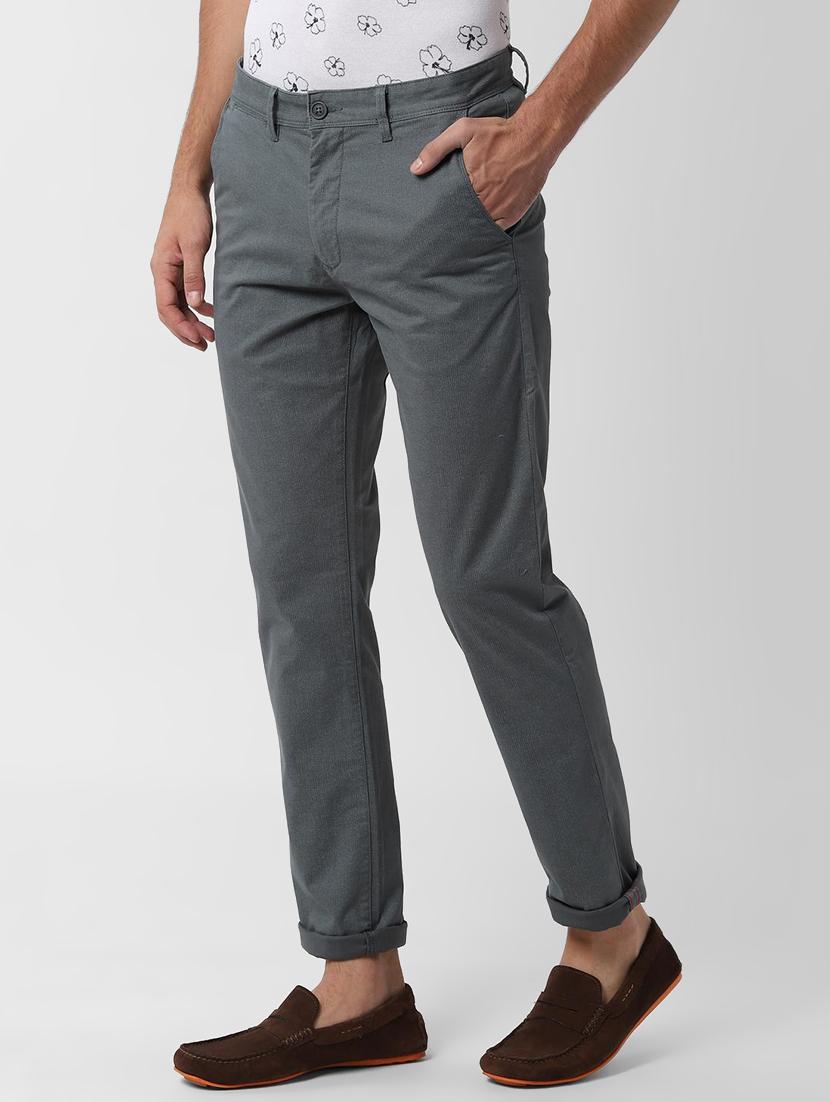grey textured chinos - 16672014 - Zoom Image - 2