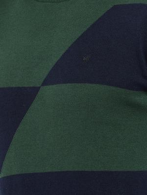 green color block pullover - 16672160 - Standard Image - 5