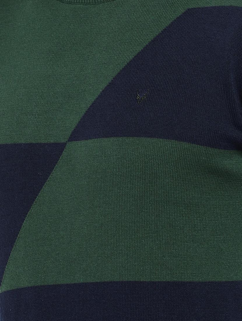 green color block pullover - 16672160 - Zoom Image - 5