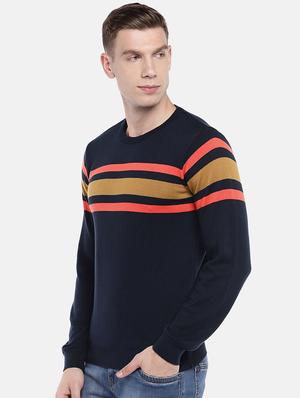 navy blue striped pullover - 16672163 - Standard Image - 2