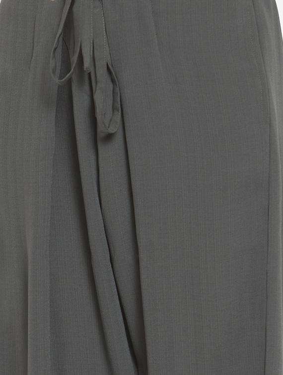 drawstring tie knot wide leg trouser - 16672332 - Zoom Image - 5