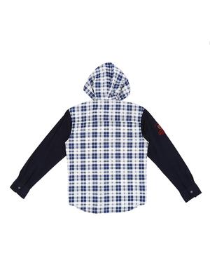dark blue cotton shirt - 16672443 - Standard Image - 2