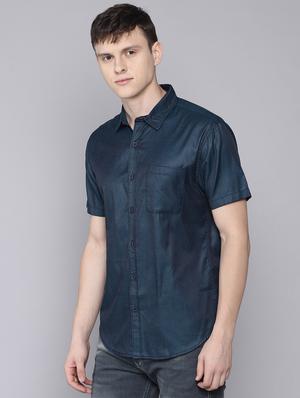 green self design casual shirt - 16672643 - Standard Image - 2