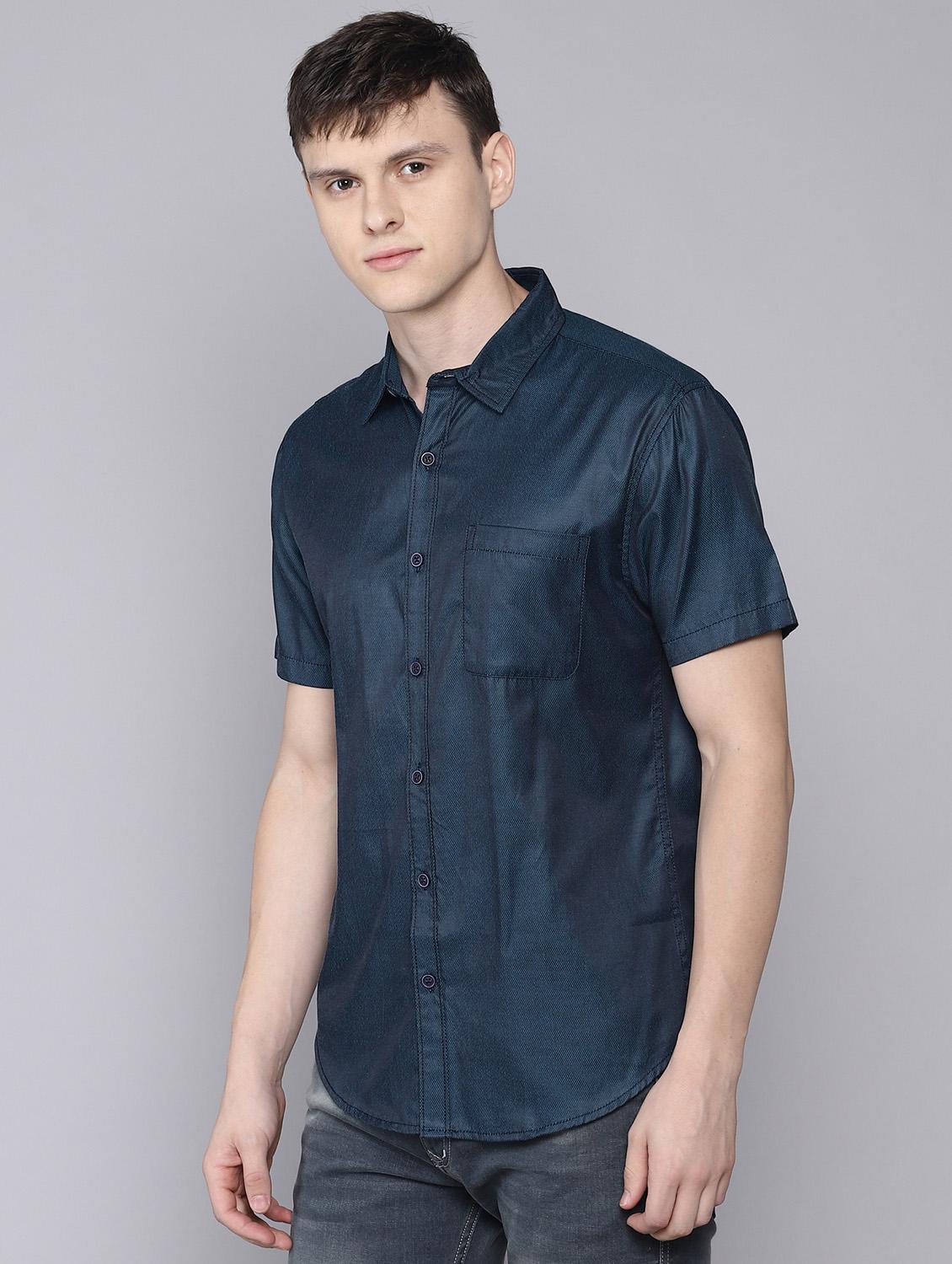 green self design casual shirt - 16672643 - Zoom Image - 2