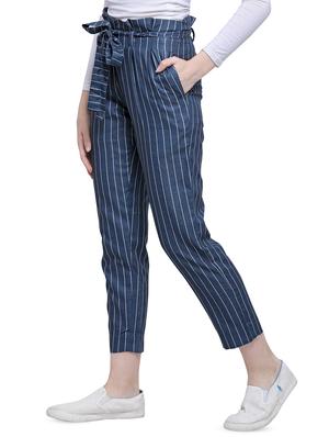 tie up waist striped trouser - 16672690 - Standard Image - 2