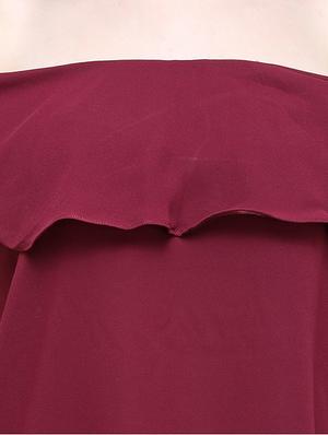 cold shoulder side tie up top - 16672698 - Standard Image - 5