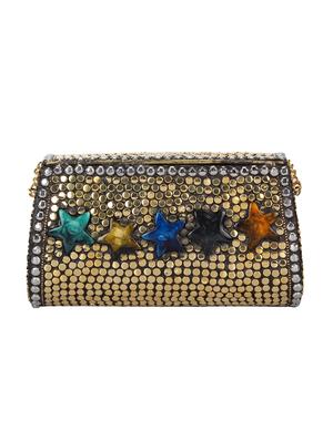 gold metal box clutch - 16672788 - Standard Image - 2