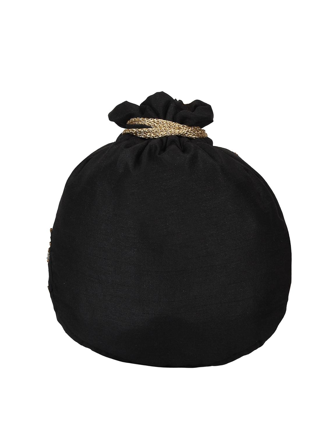 black faux silk box clutch - 16672798 - Zoom Image - 2