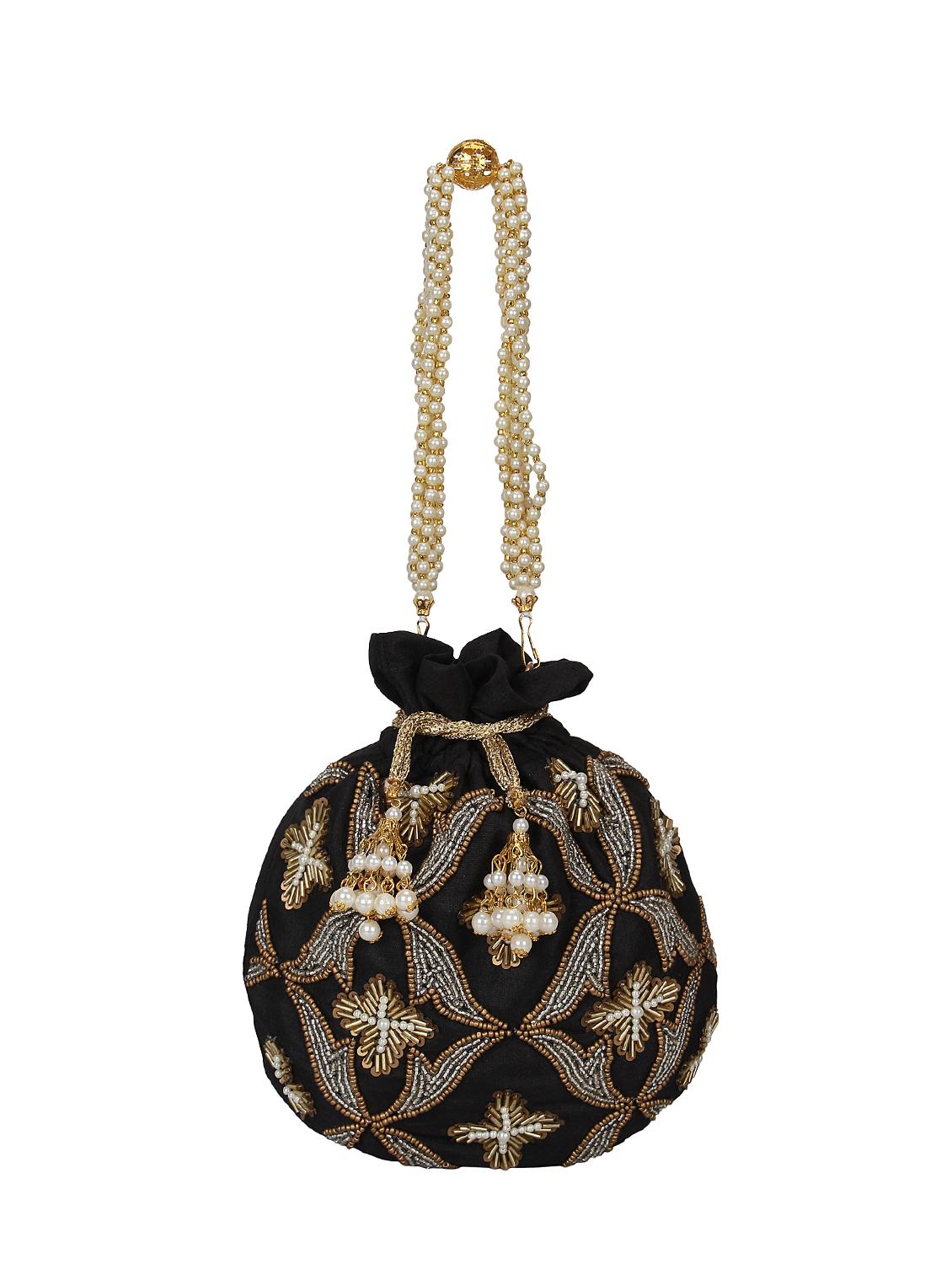 black faux silk box clutch - 16672798 - Zoom Image - 5