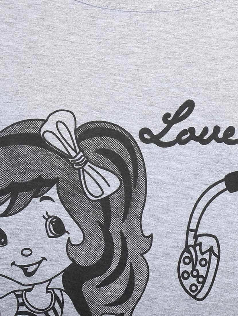 round neck graphic tee - 16672807 - Zoom Image - 5
